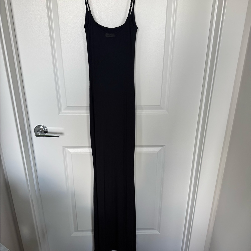 Skims black maxi dress